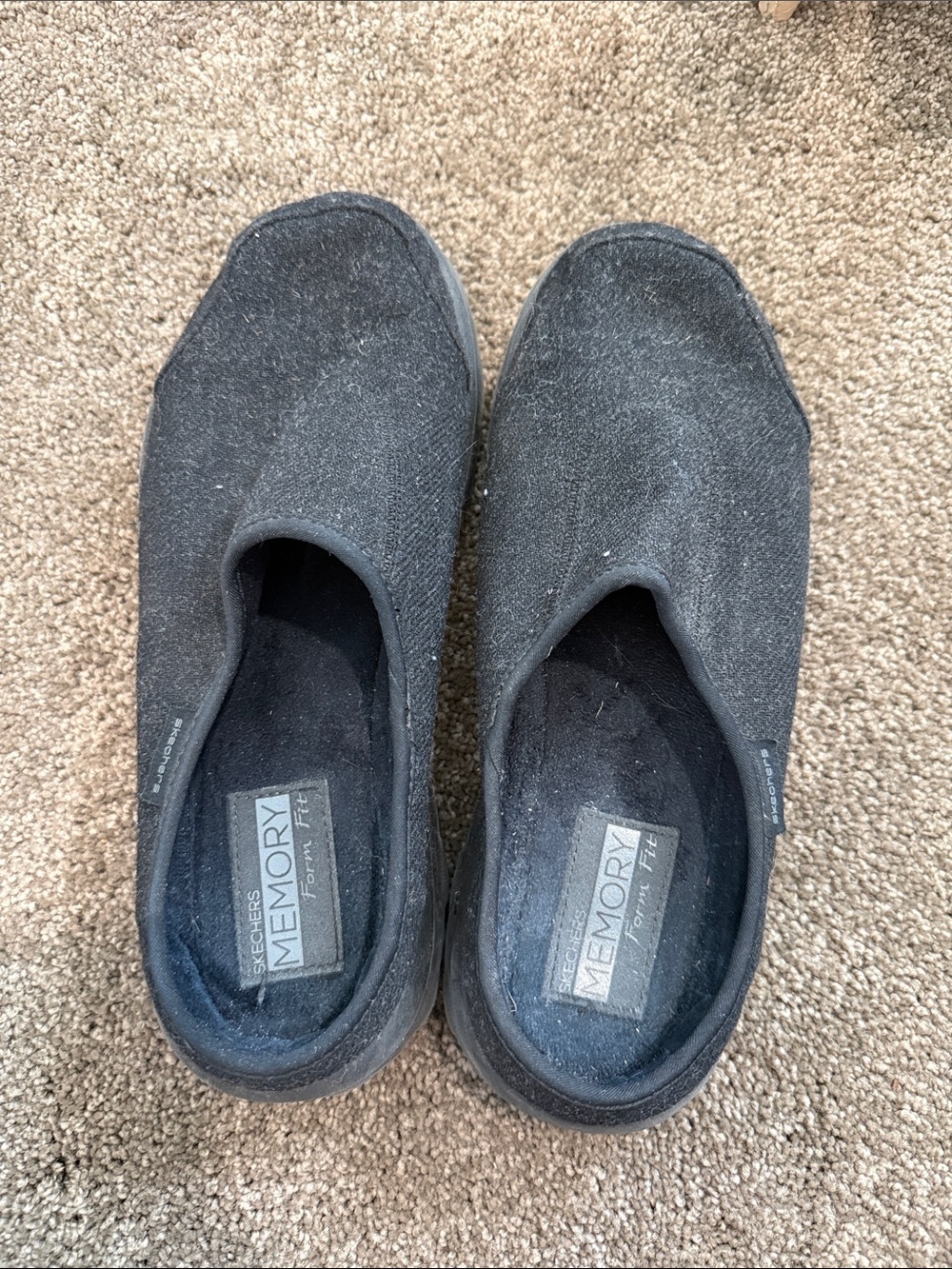 Skechers Black Slip-On Comfort Sneakers